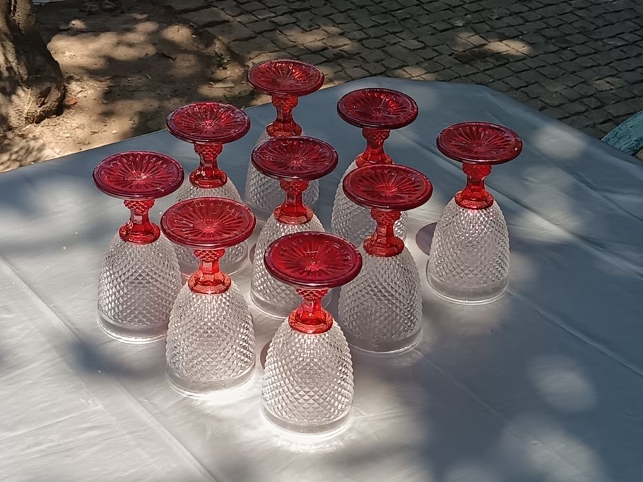 Copos de vidro de mesa