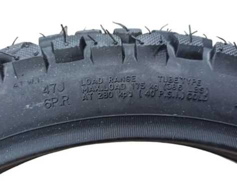 Шина з камерою 2.75-17 SC TYRE Тайвань шипована на мотоцикл
