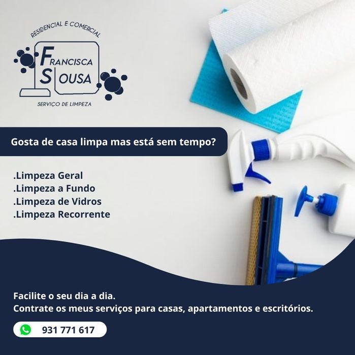 Ofereço meus serviços de limpezas