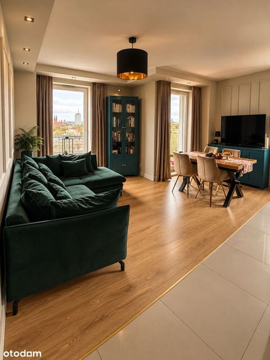 3-pokojowy apartament o powierzchni 58 m², położony w centrum