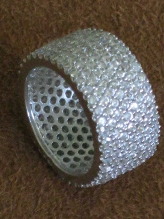 Aliança Prata Maciça de Lei 925`/.. C/Contraste