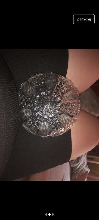 Kryształ , zestaw trzech talerzy 16cm