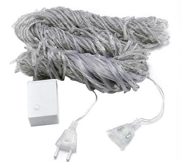 Водоспад 3 на 2,5 метри світлодіодна новорічна гірлянда штора на вікно