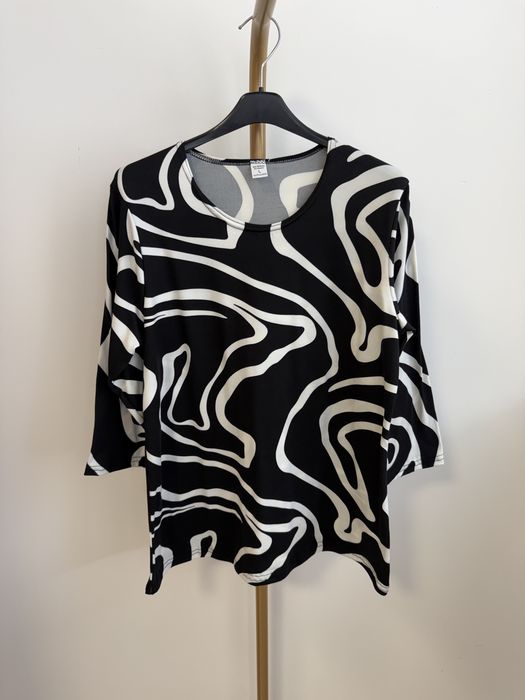 Bluzka damska z wiskozy 3/4 rekaw 2XL