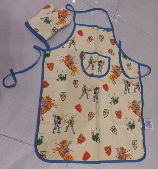 Fartuszek dla chłopca + rękawica kuchenna