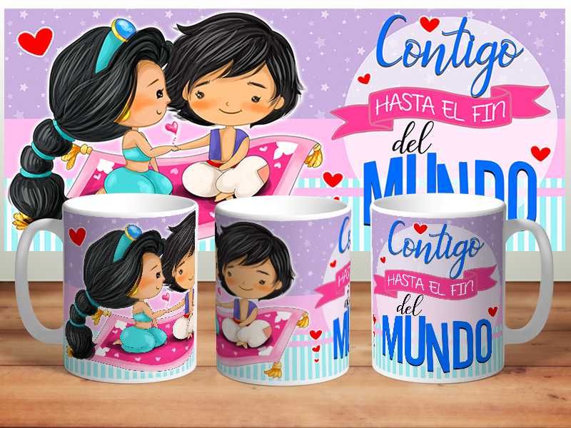 Coleção Canecas Principes e Princesas Disney