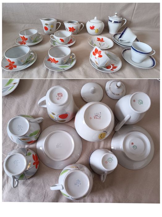 Чайный сервиз фарфоровый