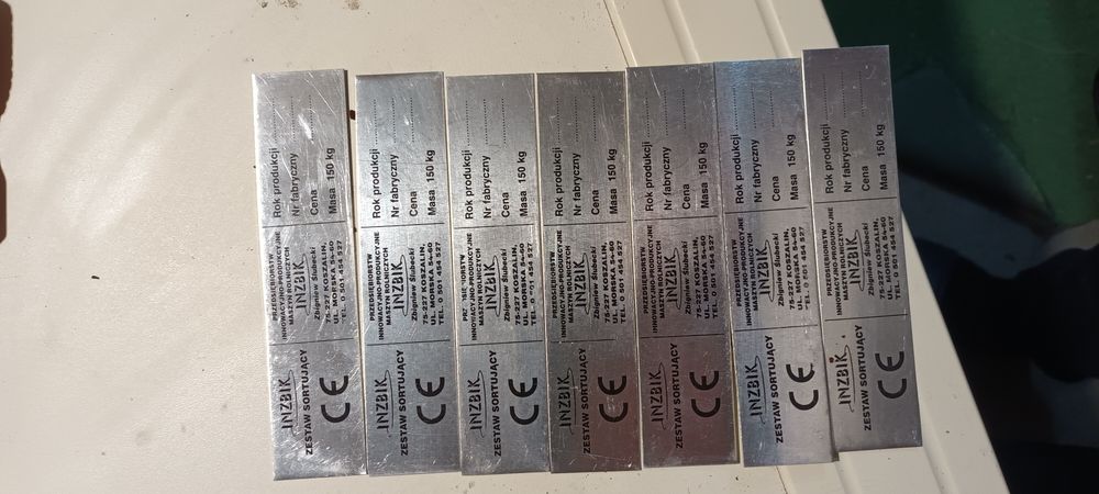 Tabliczki znamionowe (nowe)