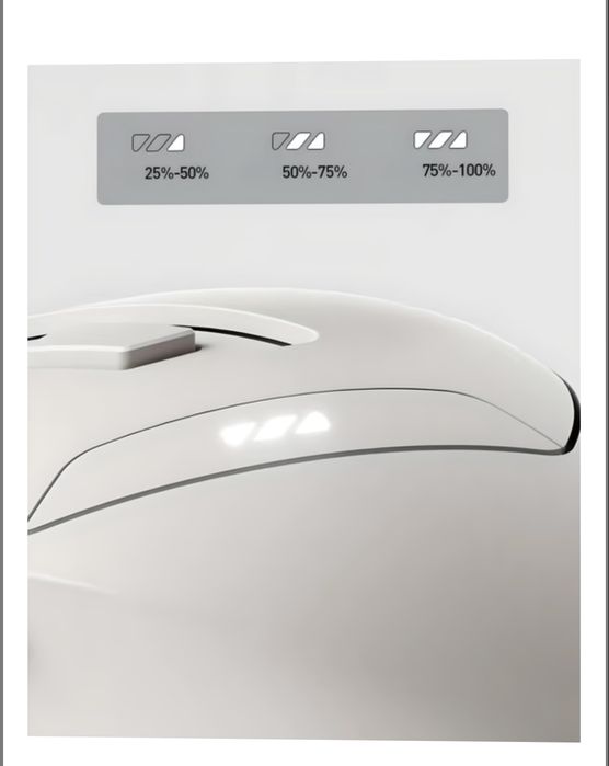 Миша INPHIC DR6 бездротова Bluetooth + USB 2.4ГГц та 1600 DPI, бежевий