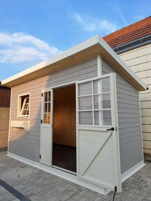 Domek narzędziowy ocieplony sauna blacha gospodarczy z podłogą MONTAŻ