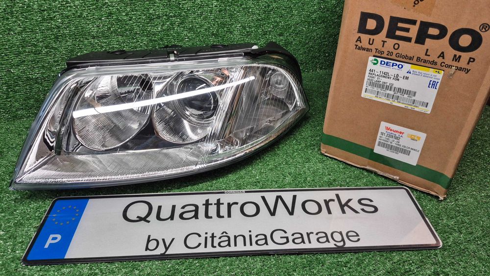 VW Passat B5(3BG)10.00-11.05-ÓTICA/FAROL FRENTE ESQUERDO NOVO EMBALADO