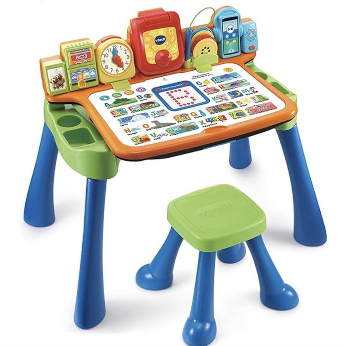 Biurko interaktywne, plastikowe, wielokolorowe, (wersja francuska)