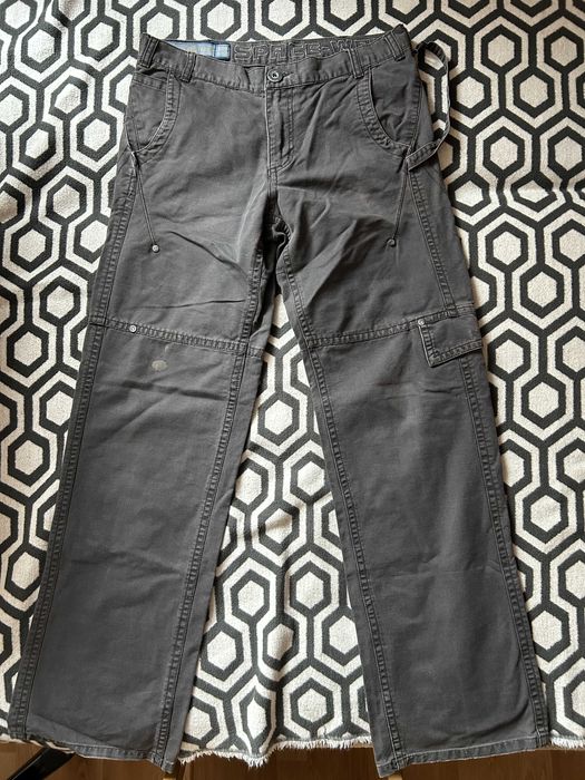 Szare spodnie cargo vintage Reserved