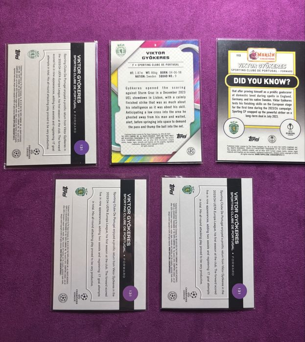 Cartas Gyokeres Sporting Cp rookie