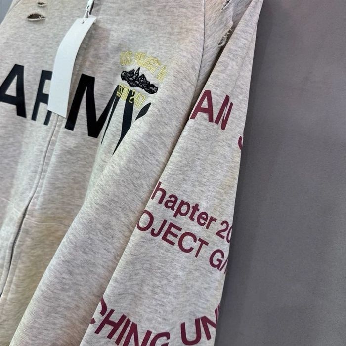 ‼️РОЗПРОДАЖ‼️ Кофта Grailz Project G/R hoodie кофта худи сіра худі grey distressed sk8 y2k archive opium zip hoodie arc