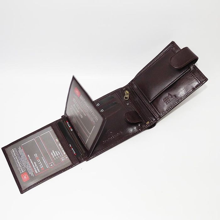 portfel męski  bellugio brązowy  skórzany