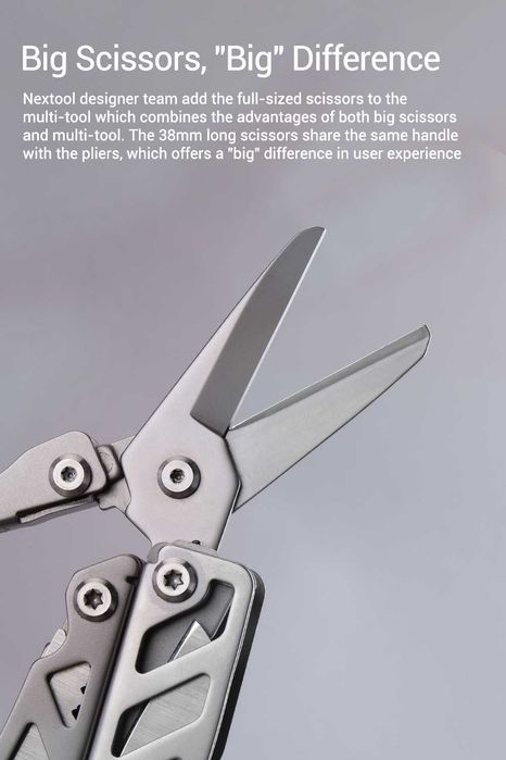 Мультитул Xiaomi NexTool Flagship Pro (KT5020) 16 в 1, Silver + чехол