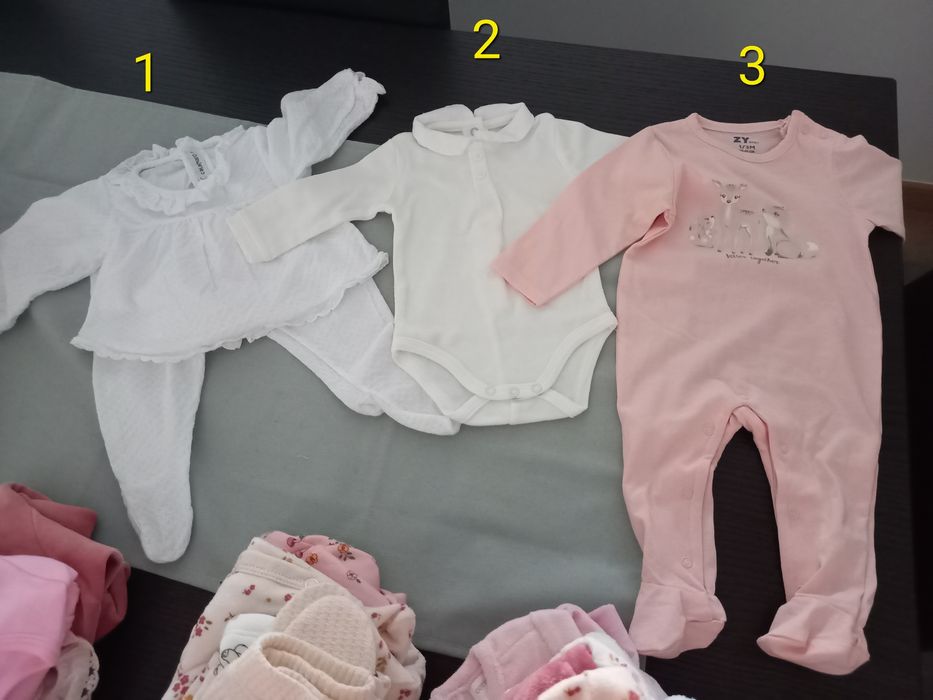 Roupa bebé menina 0-3 M nova e quase nova