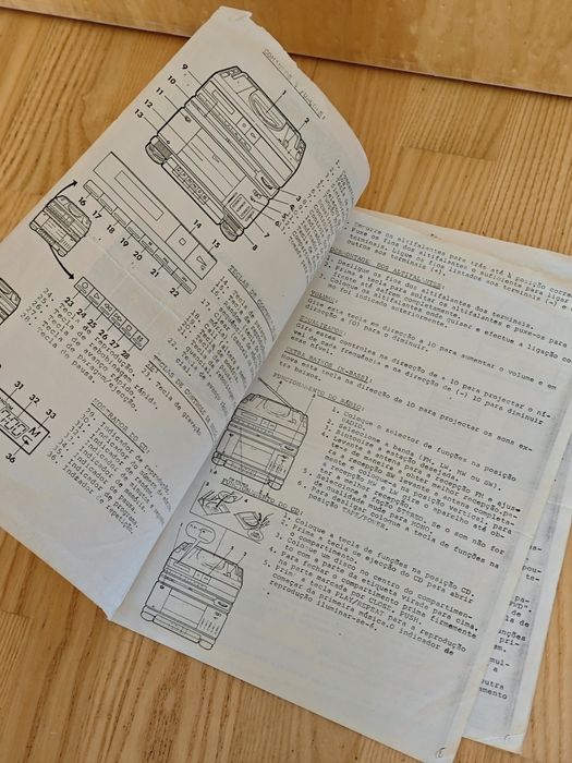 Manual Rádio Sharp CD55E