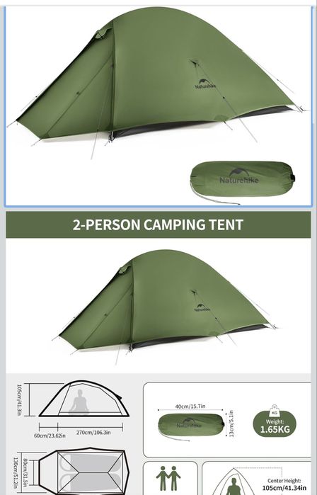 Naturehike Cloud Up Pro 2-osobowy namiot kempingowy Lekki