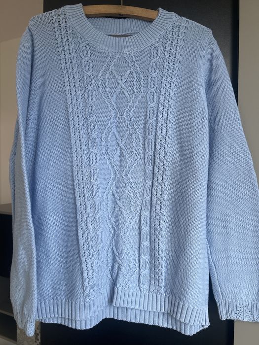 Papaya bawelniany błękitny  sweter rozm. L-Xl