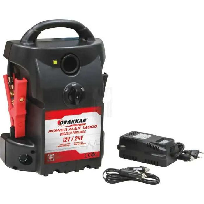 BOOSTER 12/24V 6200A 2 BATERIAS 23AH DRAKKAR LL29