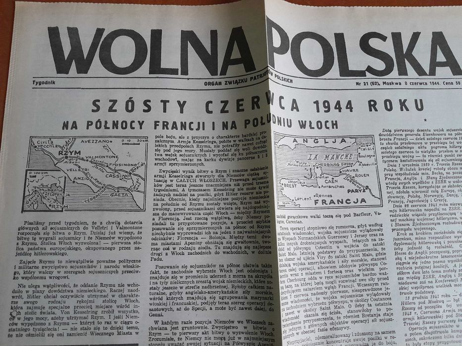 Stare gazety-lata 40 te XX wieku II wojna