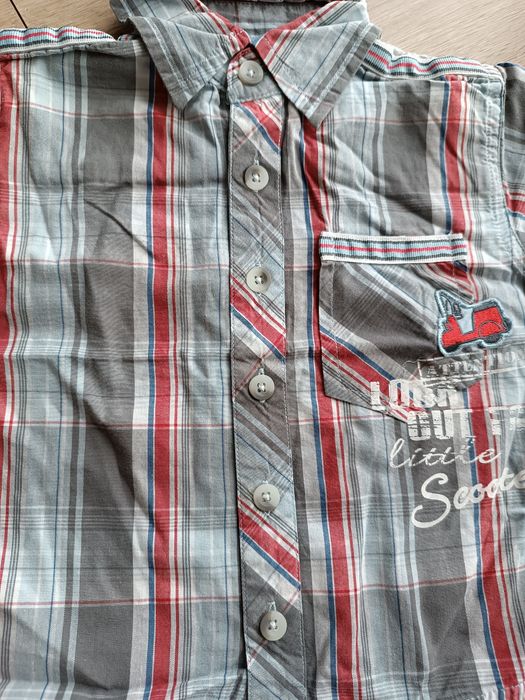 Elegancka koszula z krótkim rękawem rozm. 74