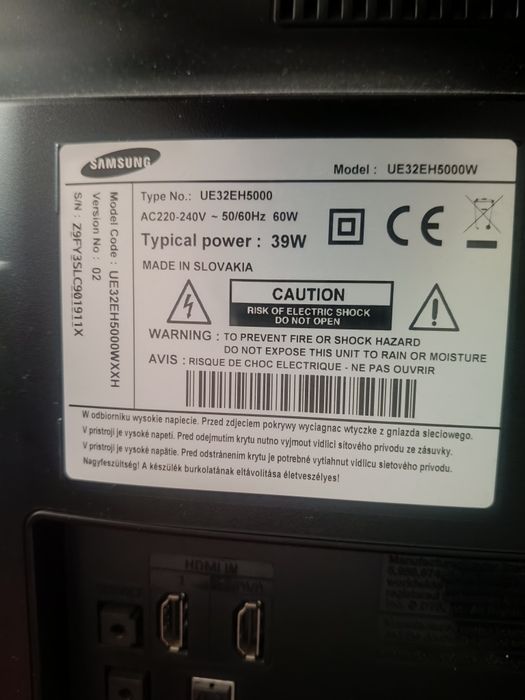 Samsung UE32EH5000 32" LED Full HD – bardzo ładny obraz + pilot
