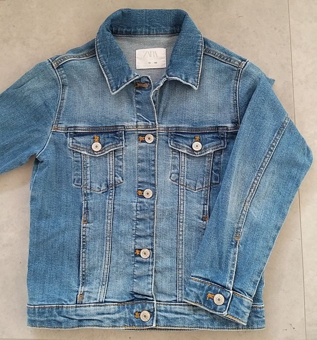 Zara kurtka jeans dziewczęca 140