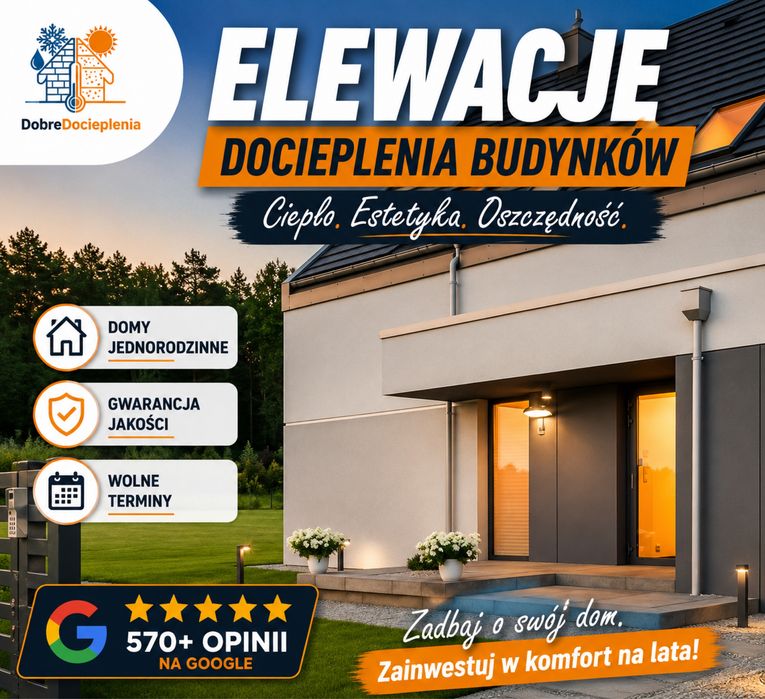 Usługi Docieplenia budynków , Ocieplenia budynków WOLNY TERMIN
