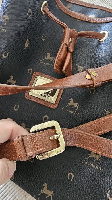 Bolsa Cavalinho preta e castanho