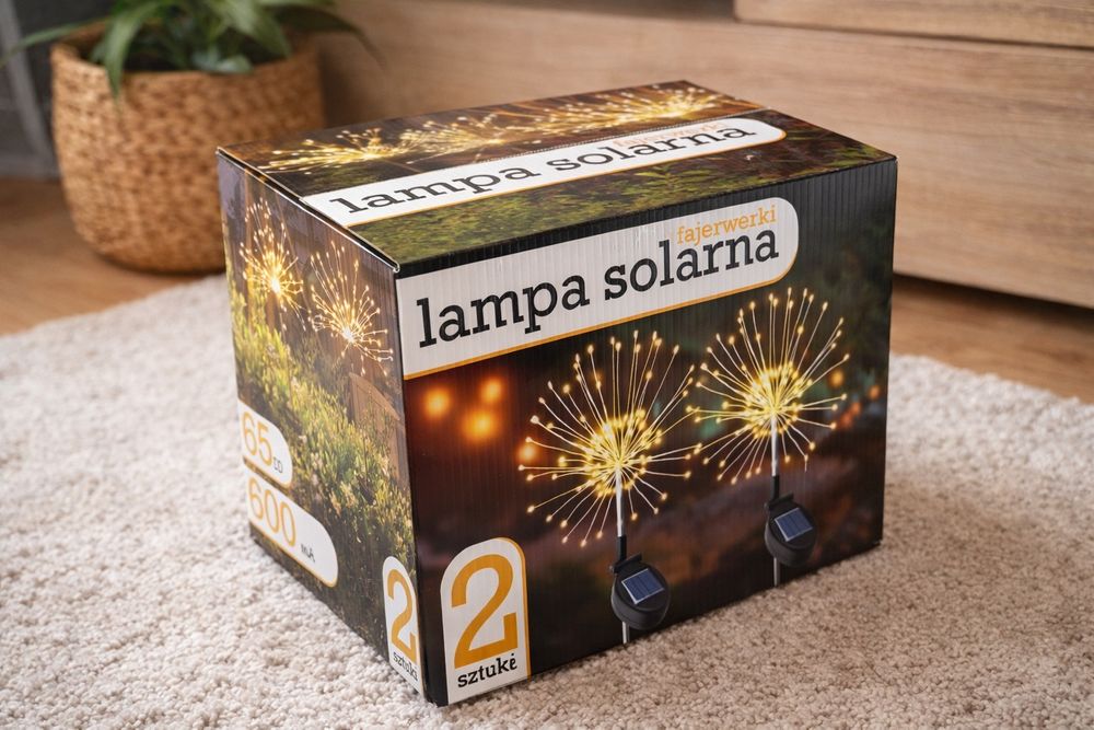 Lampa solarna 2 sztuki dmuchawiec fajerwerki