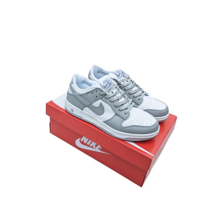 ТОП! Кросівки Nike Dunk Low Retro білі з сірим 41 42 43 44 45 46