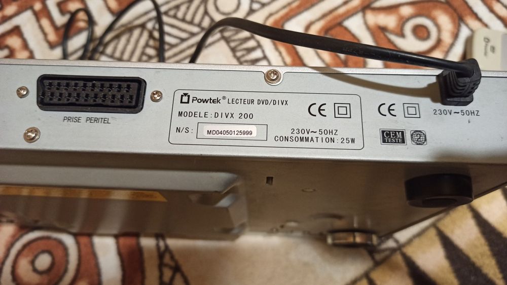 DVD плеер Powtek lecteur DIVX 200