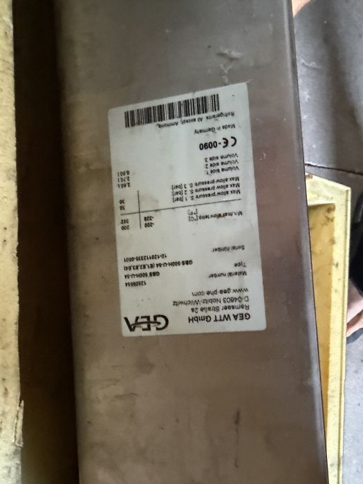 Wymiennik ciepła GEA WTT GBS 500H – płytowy, lutowany