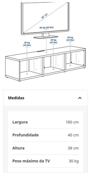 Móvel TV (IKEA besta)