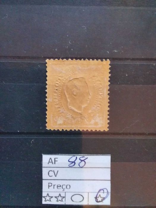 1892/93 Selo Da Série D° Luiz I Sobrecargas PROVISÓRIO MLH *