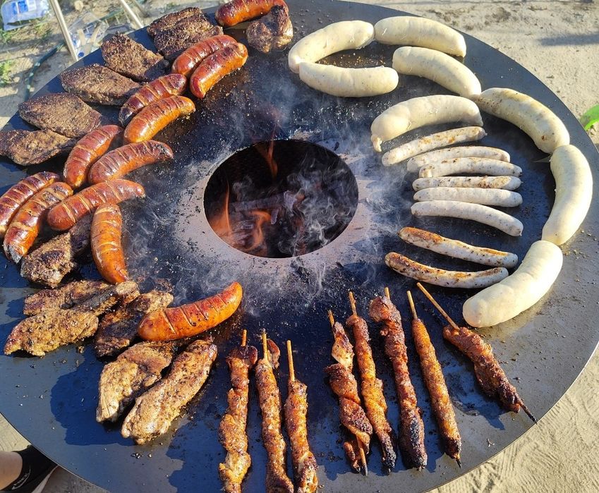 Grill beczka płyta