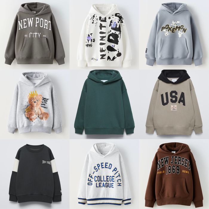 Худі,світшоти на хлопчика zara ріст від 116 до 164