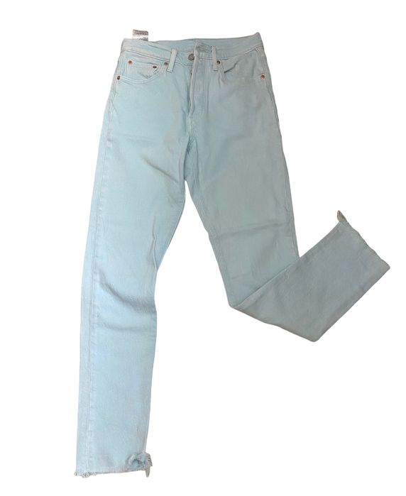 Levi’s 501 skinny 25/30 błękitne jeans spodnie