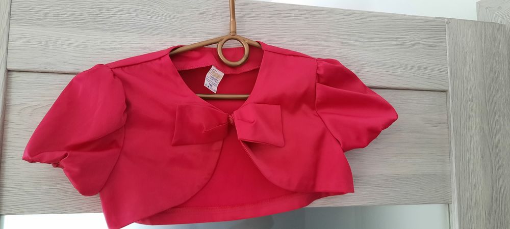 Elegancka sukienka z bolerkiem rozm 122