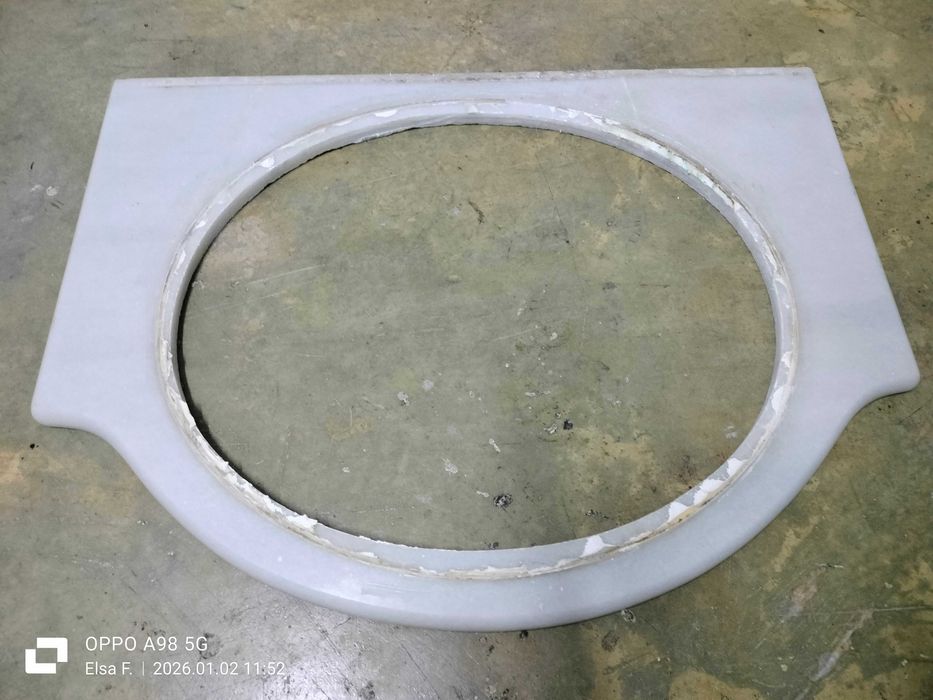 Lavatório de encastrar, com a pedra.