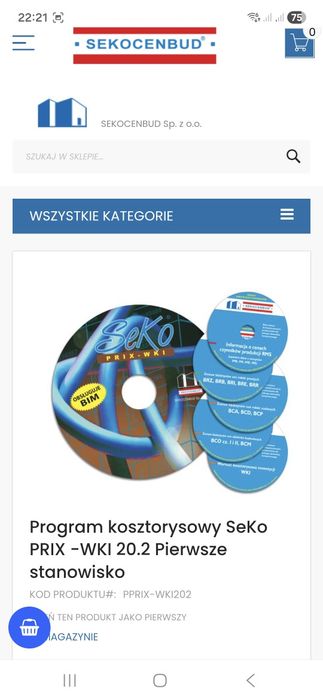Program kosztorysowy Seko Prix - WKI
