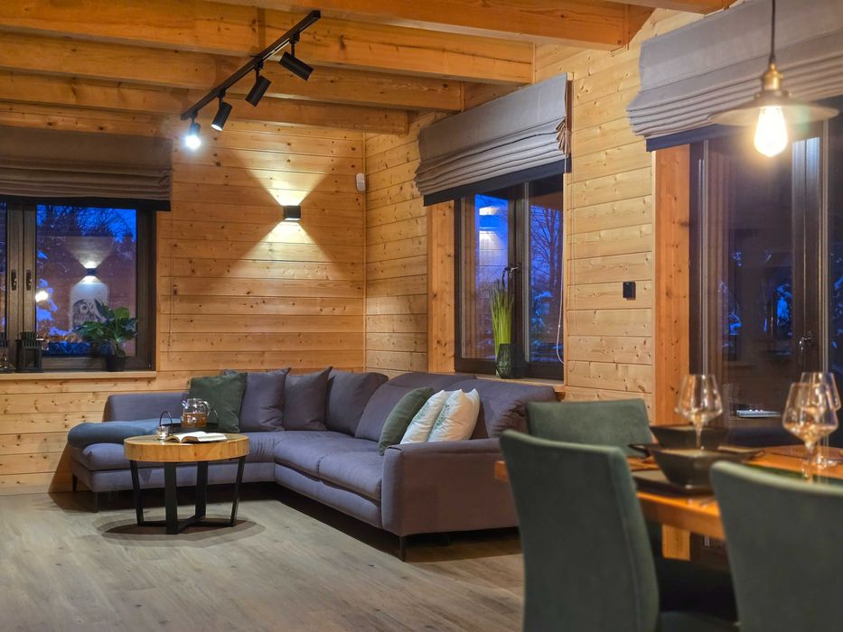 Dom z prywatną balią i widokiem na las Beskid Niski