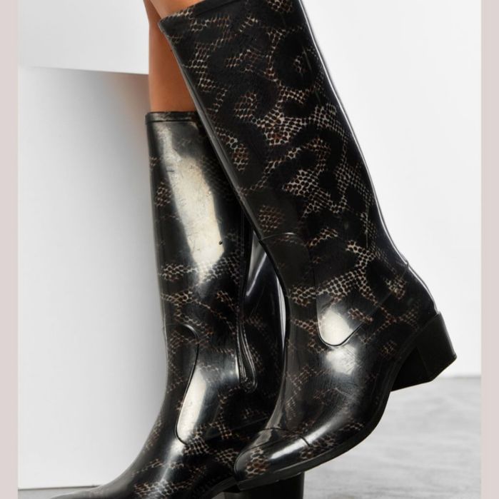 Чоботи гумові на каблуці 36-41