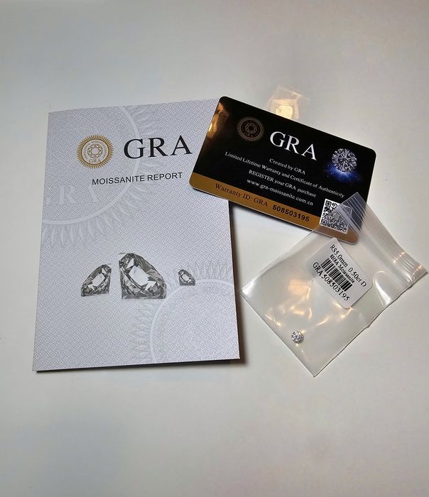 Moissanite 0.5ct 5.0mm D