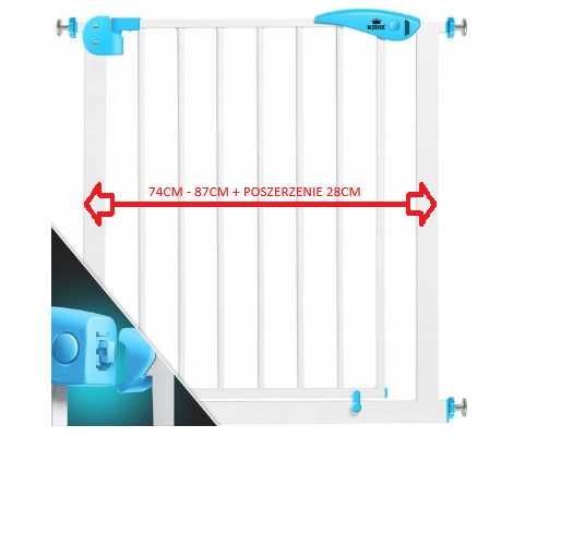 Bramka na schody dla dzieci KIDIZ