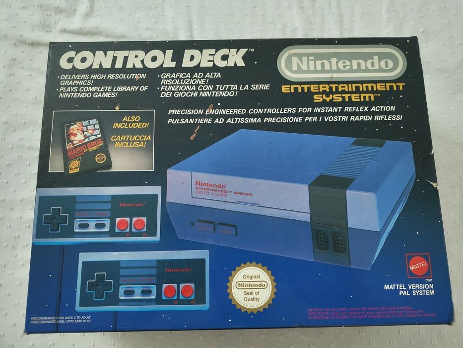 Consola Nintendo Entertainment System (NES) Versão Mattel com caixa