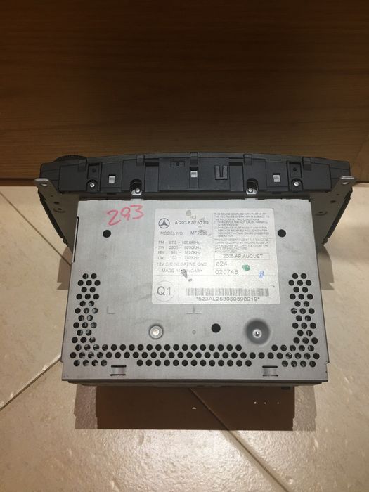 Rádio Mercedes c220 de 2006 w203